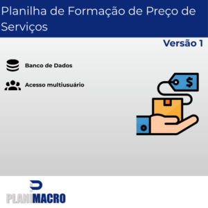 Planilha de Formação de Preço de Serviços, com banco de dados - Versão 1