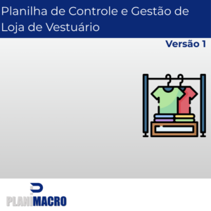 Planilha de Loja de Roupas e Acessórios - Versão 1